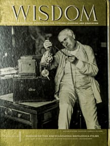 Thomas Edison
Wisdom Magazine
Volume 3 Number 35 November 1960
Back cover