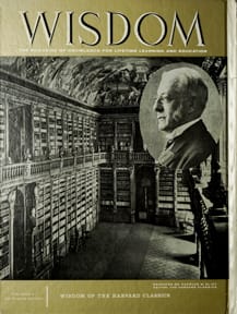 John Harvard
Wisdom Magazine
Volume 3 Number 36 February 1961
Back cover