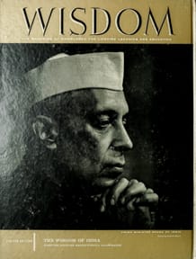 Nehru of India
Wisdom Magazine
Volume 3 Number 34 June 1960
Back cover