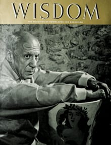 Pablo Picasso
Wisdom Magazine
Volume 3 Number 25 May 1958
Back cover