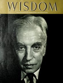 Arnold Toynbee
Wisdom Magazine
Volume 3 Number 27 September 1958
Back cover