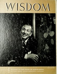 Walt Disney
Wisdom Magazine
Volume 3 Number 32 December 1959
Back cover