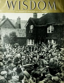 Winston Churchill
Wisdom Magazine
Volume 1 Number 4 April 1956
Back cover