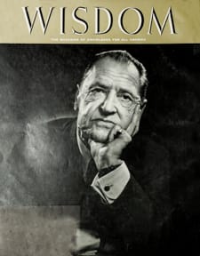 Somerset Maugham
Wisdom Magazine
Volume 2 Number 4 April 1957
Back cover