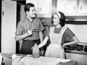 1950's Housewife Ironing