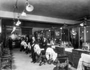 Men in barbershop 1910's