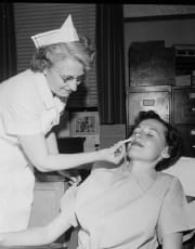 Women in medical office