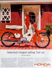 Vintage Honda Motorcycle Advertisement
