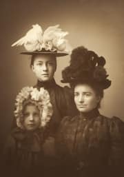 Women posing in hats