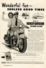 1950's Harley-Davidson magazine ad