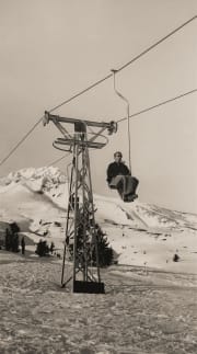 Man in chair lift